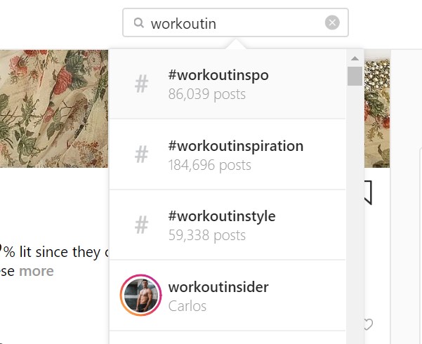 Instagram search #workoutinspiro
